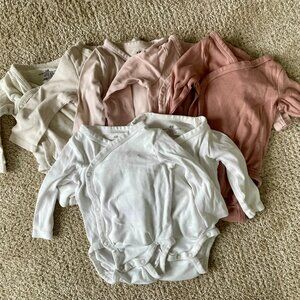 7 H&M Long Sleeve Wrapover Onesies